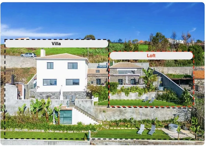 Holiday home Meerblick - Exklusives Loft Mit Terrassen & Hot-tub Faja da Ovelha